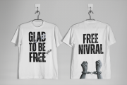 WHITE GLAD TO BE FREE SHIRT